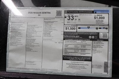 2026 Nissan Sentra SV