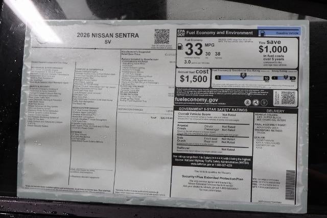2026 Nissan Sentra SV