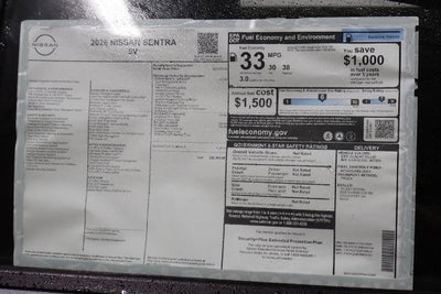 2026 Nissan Sentra SV