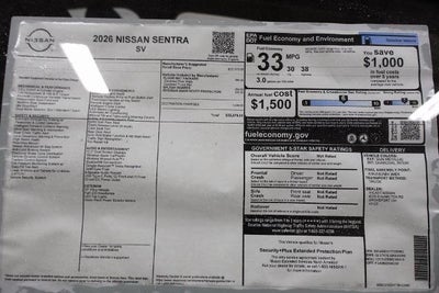 2026 Nissan Sentra SV