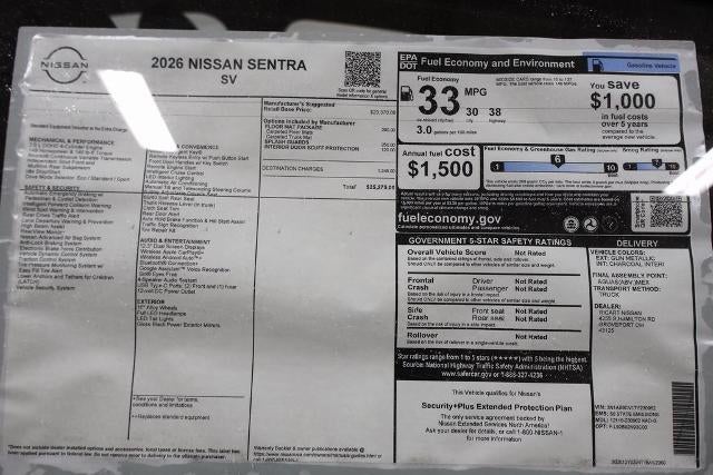 2026 Nissan Sentra SV