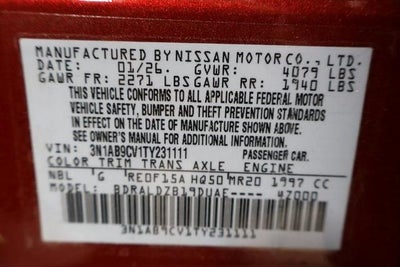 2026 Nissan Sentra SV