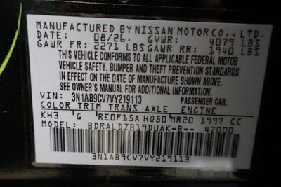 2027 Nissan Sentra SV