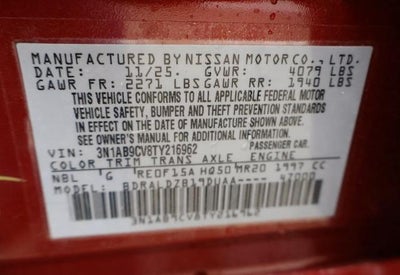 2026 Nissan Sentra SV