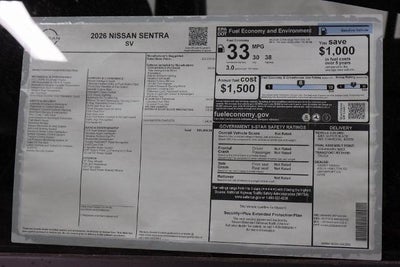 2026 Nissan Sentra SV