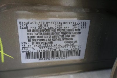 2026 Nissan Sentra SV