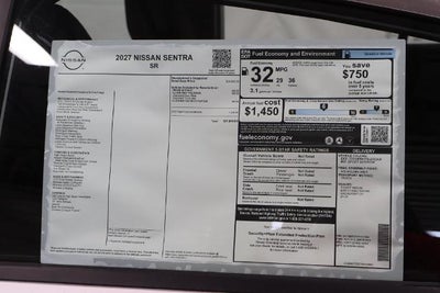 2027 Nissan Sentra SR