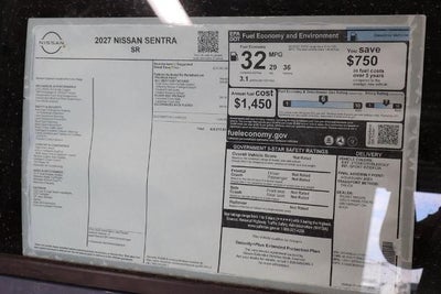 2027 Nissan Sentra SR