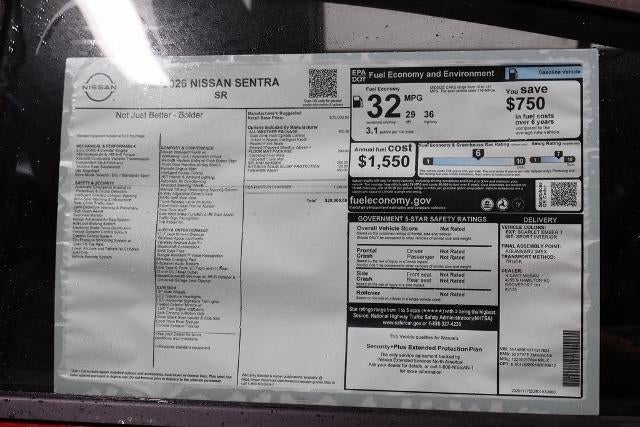 2026 Nissan Sentra SR