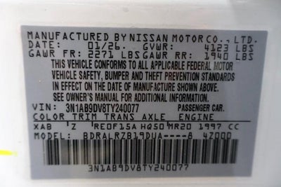 2026 Nissan Sentra SR