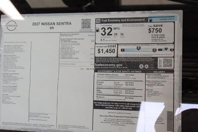 2027 Nissan Sentra SR