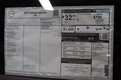 2027 Nissan Sentra SR
