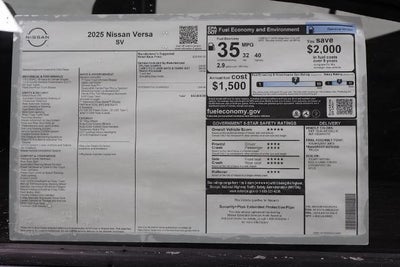 2025 Nissan Versa SV