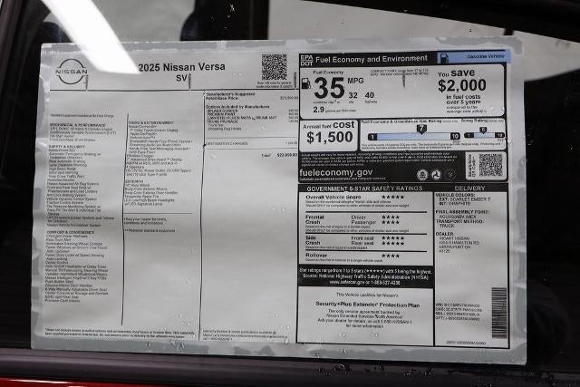 2025 Nissan Versa SV