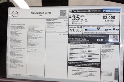 2025 Nissan Versa SV