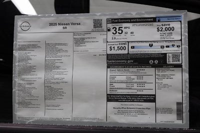 2025 Nissan Versa SR
