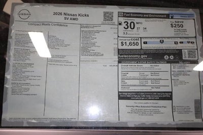 2026 Nissan Kicks SV