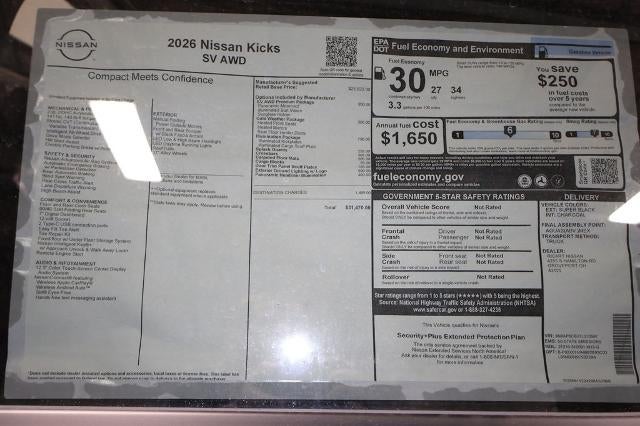 2026 Nissan Kicks SV