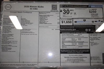 2026 Nissan Kicks SV