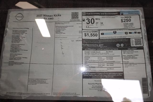 2027 Nissan Kicks SV