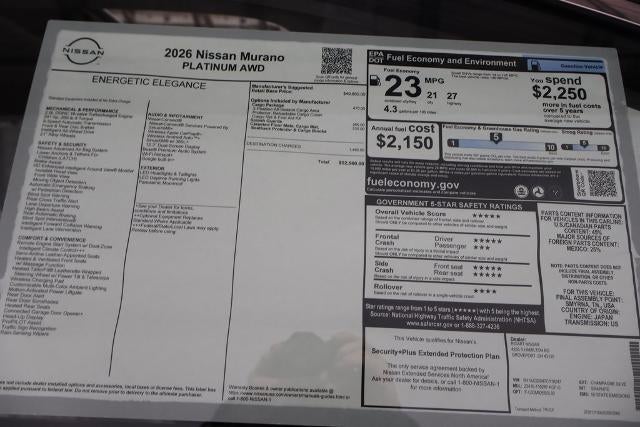 2026 Nissan Murano Platinum