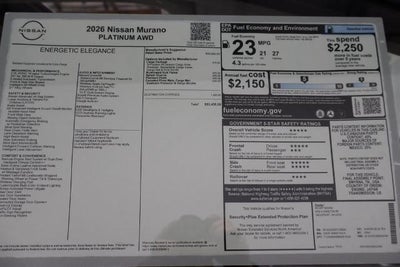 2026 Nissan Murano Platinum