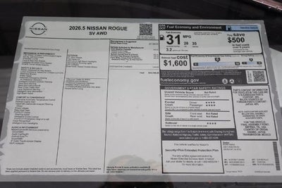 2026 Nissan Rogue SV
