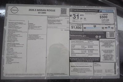 2026 Nissan Rogue SV