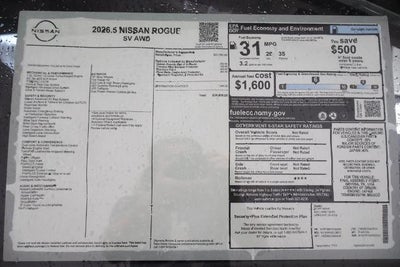 2026 Nissan Rogue SV