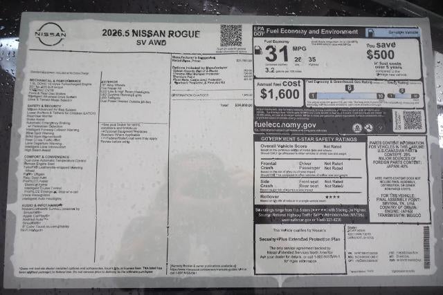 2026 Nissan Rogue SV