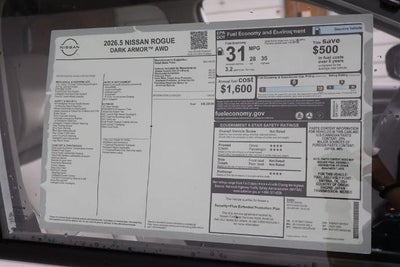 2026 Nissan Rogue Dark Armor