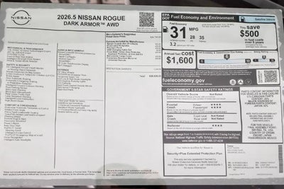 2026 Nissan Rogue Dark Armor