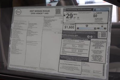 2027 Nissan Rogue Dark Armor™ Intelligent AWD [[2027_ROGUE_1323]]