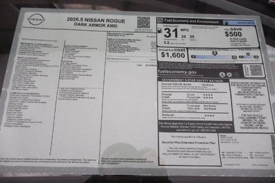 2026 Nissan Rogue Dark Armor