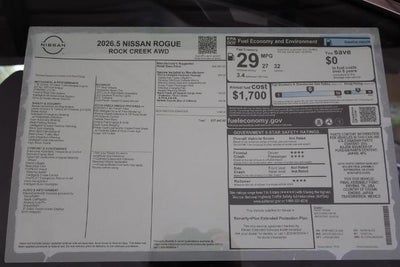 2026 Nissan Rogue Rock Creek