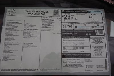 2026 Nissan Rogue Rock Creek