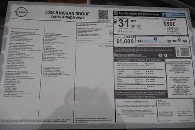 2026 Nissan Rogue Dark Armor