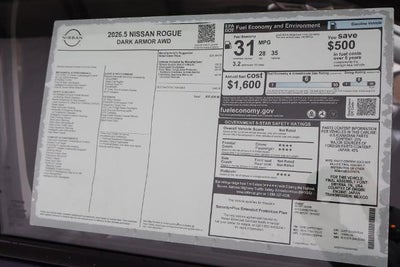2026 Nissan Rogue Dark Armor