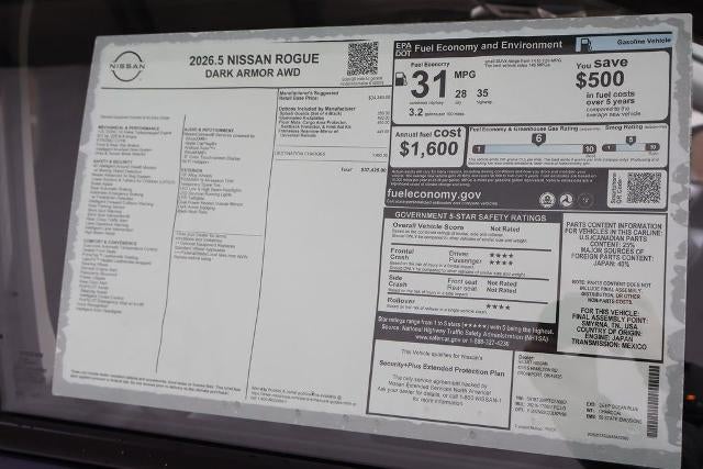 2026 Nissan Rogue Dark Armor