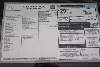 2026 Nissan Rogue Rock Creek