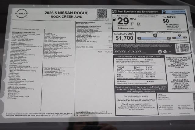 2026 Nissan Rogue Rock Creek