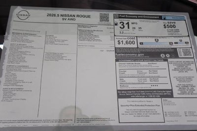 2026 Nissan Rogue SV