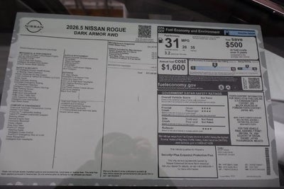 2026 Nissan Rogue Dark Armor
