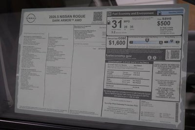 2026 Nissan Rogue Dark Armor