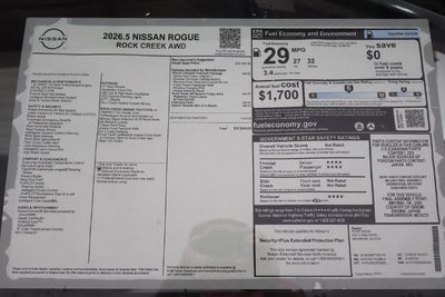 2026 Nissan Rogue Rock Creek