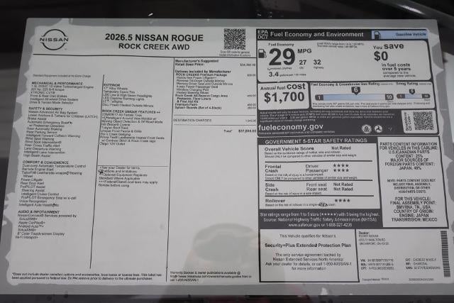 2026 Nissan Rogue Rock Creek