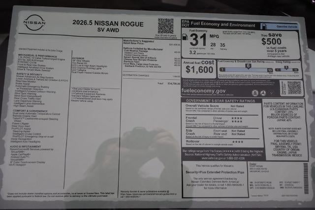 2026 Nissan Rogue SV