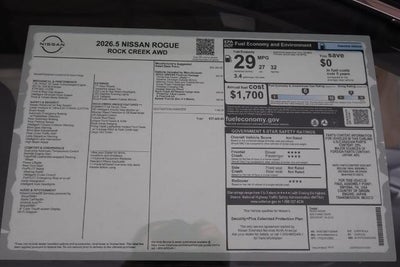 2026 Nissan Rogue Rock Creek
