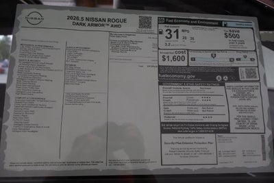 2026 Nissan Rogue Dark Armor