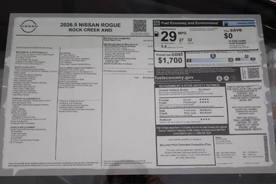 2026 Nissan Rogue Rock Creek